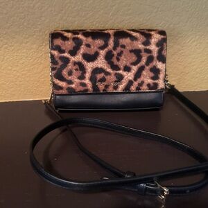 MICHAEL Michael Kors Brown and Black Leopard Print Crossbody Bag